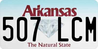 AR license plate 507LCM