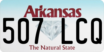 AR license plate 507LCQ