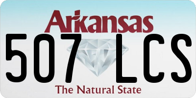 AR license plate 507LCS