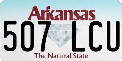 AR license plate 507LCU
