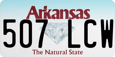 AR license plate 507LCW