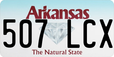 AR license plate 507LCX