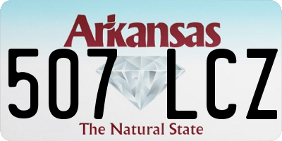 AR license plate 507LCZ