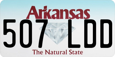 AR license plate 507LDD