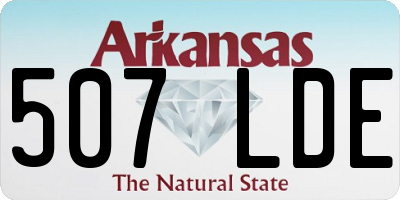 AR license plate 507LDE