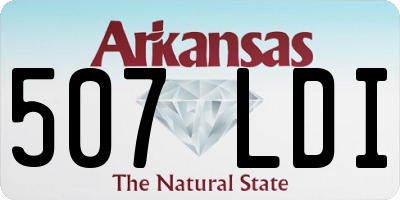AR license plate 507LDI