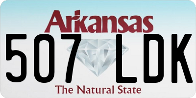 AR license plate 507LDK