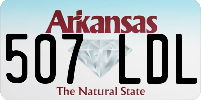 AR license plate 507LDL