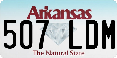 AR license plate 507LDM