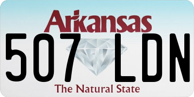 AR license plate 507LDN