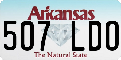 AR license plate 507LDO