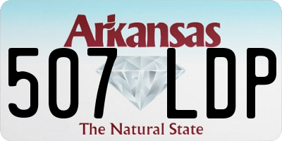 AR license plate 507LDP