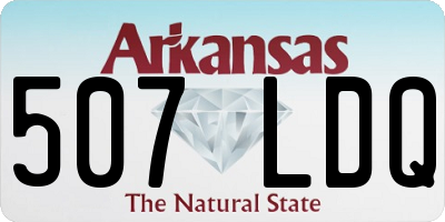 AR license plate 507LDQ