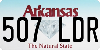 AR license plate 507LDR