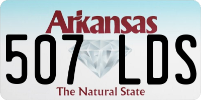 AR license plate 507LDS