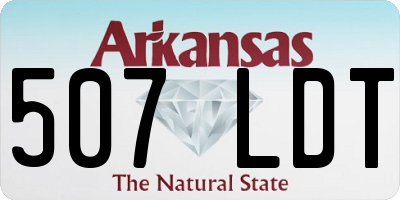 AR license plate 507LDT