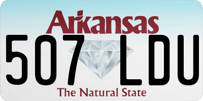 AR license plate 507LDU