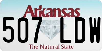 AR license plate 507LDW