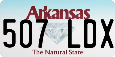 AR license plate 507LDX