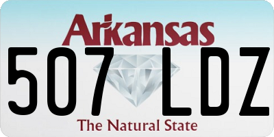 AR license plate 507LDZ