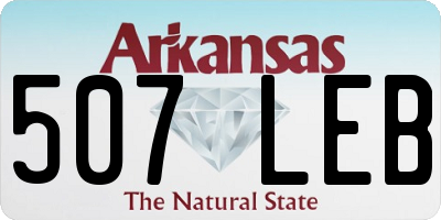 AR license plate 507LEB