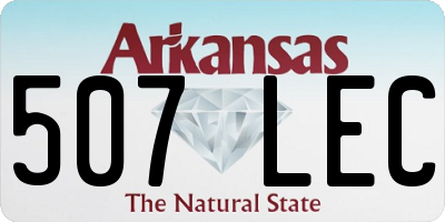 AR license plate 507LEC