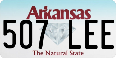 AR license plate 507LEE