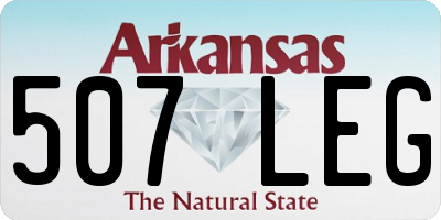 AR license plate 507LEG