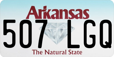 AR license plate 507LGQ