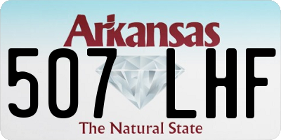 AR license plate 507LHF