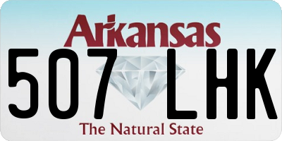 AR license plate 507LHK