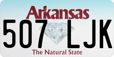 AR license plate 507LJK