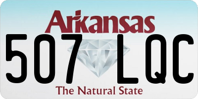 AR license plate 507LQC