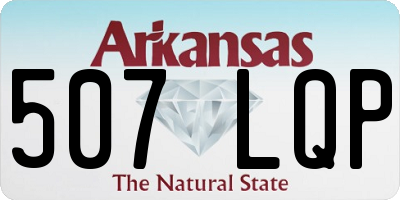 AR license plate 507LQP