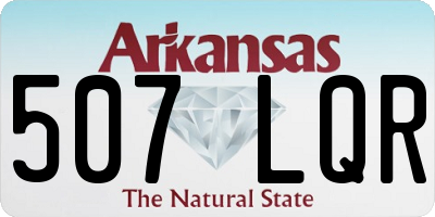 AR license plate 507LQR