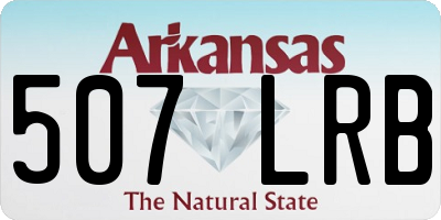 AR license plate 507LRB