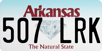 AR license plate 507LRK