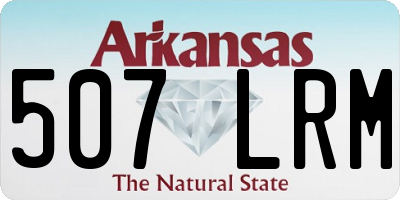AR license plate 507LRM