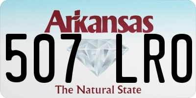 AR license plate 507LRO