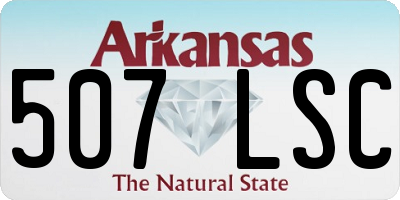 AR license plate 507LSC