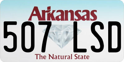 AR license plate 507LSD