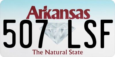 AR license plate 507LSF