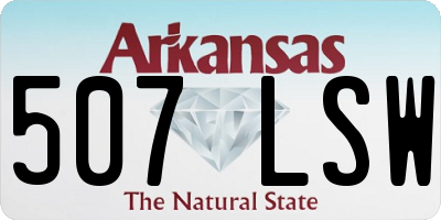 AR license plate 507LSW