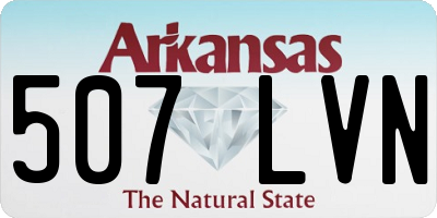 AR license plate 507LVN