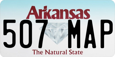 AR license plate 507MAP