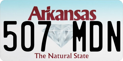 AR license plate 507MDN