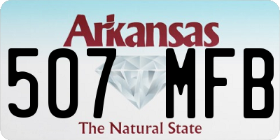 AR license plate 507MFB