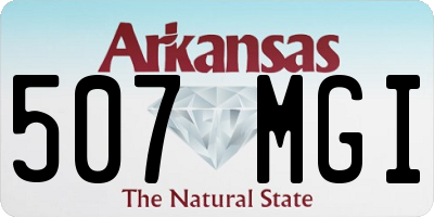 AR license plate 507MGI