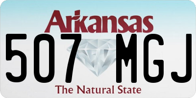 AR license plate 507MGJ