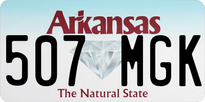 AR license plate 507MGK